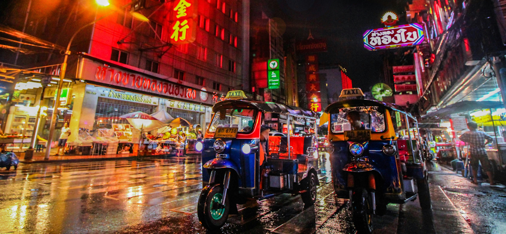 Tuk-tuks in Bangkok’s Chinatown by Florian Wehde on Unsplash