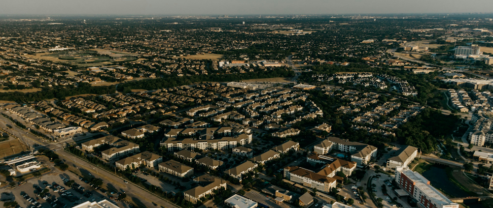 Aerial View of Frisco in Dallas by Daniel on Unsplash